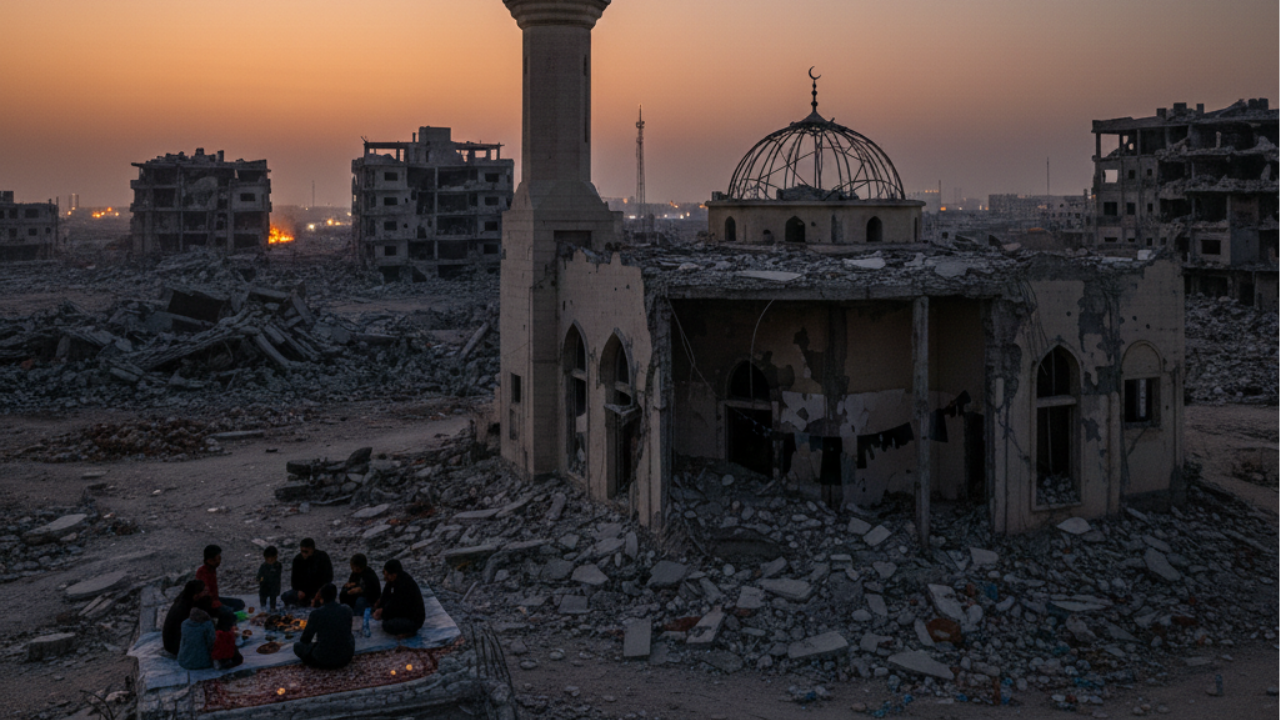 Ramadan begins in Gaza amid the ruins of hit mosques,