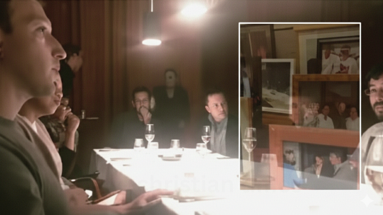 Justice Department releases 2015 Epstein dinner photo