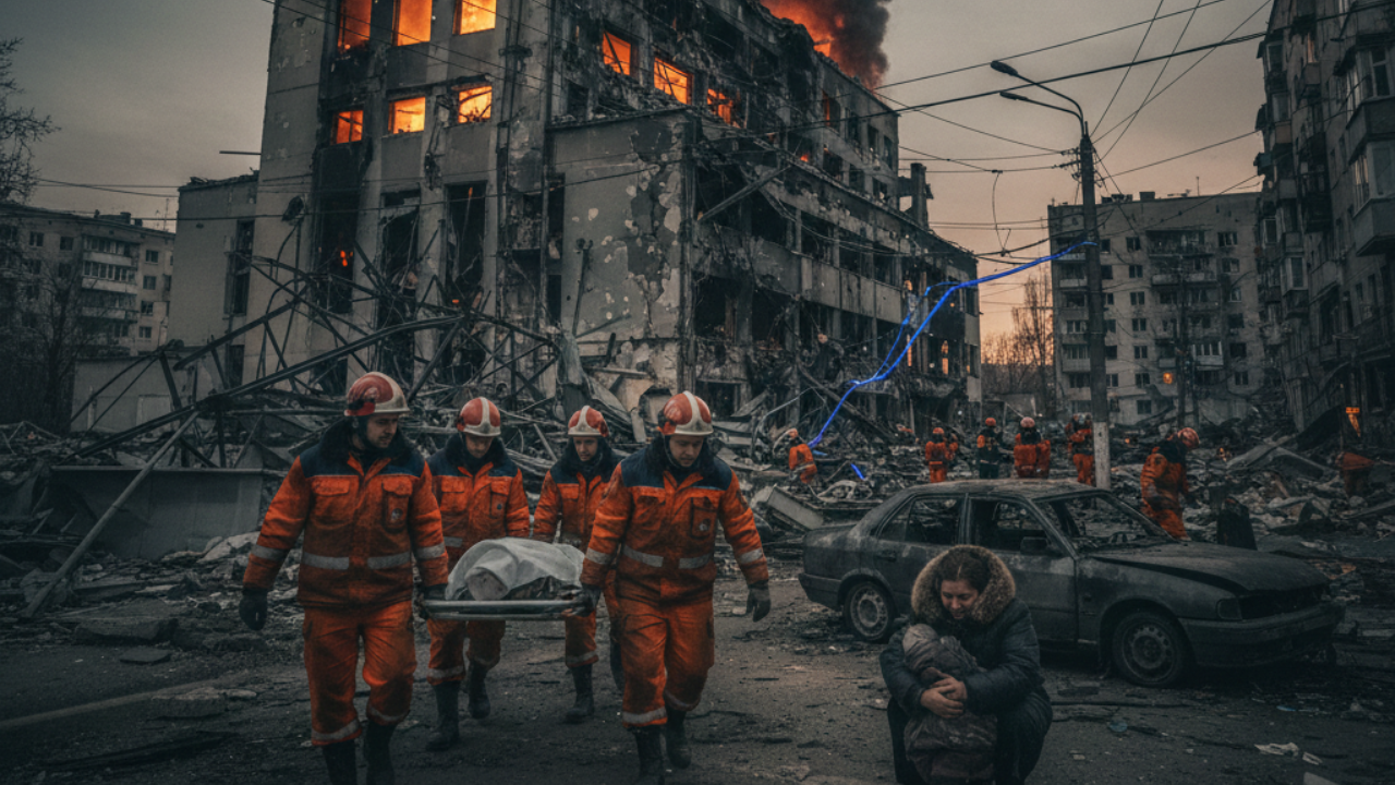 Russian Drone Strikes on Ukraine Disrupt Power and Kill Civilians