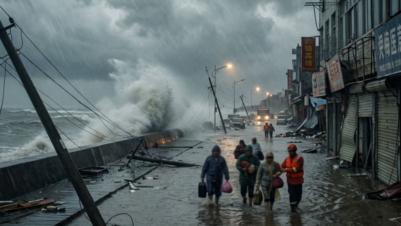 Typhoon Bavi Slams Eastern China After 2.2 Million Evacuated in Zhejiang